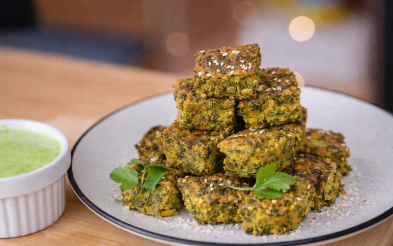 Kothimbir Vadi Recipe